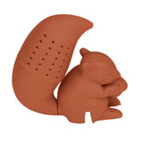 Food Grade Silicone Squirrel Shape Tea Strainer Cute Squirrel Shaped Tea Infuser Filter Coffee - Rear View