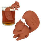 Food Grade Silicone Squirrel Shape Tea Strainer Cute Squirrel Shaped Tea Infuser Filter Coffee - Extra Image
