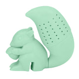 Food Grade Silicone Squirrel Shape Tea Strainer Cute Squirrel Shaped Tea Infuser Filter Green