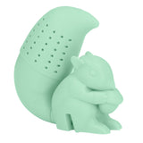 Food Grade Silicone Squirrel Shape Tea Strainer Cute Squirrel Shaped Tea Infuser Filter Green