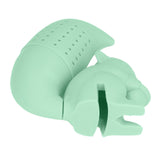 Food Grade Silicone Squirrel Shape Tea Strainer Cute Squirrel Shaped Tea Infuser Filter Green - Extra Image