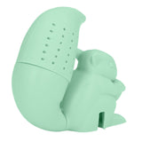 Food Grade Silicone Squirrel Shape Tea Strainer Cute Squirrel Shaped Tea Infuser Filter Green - Extra Image
