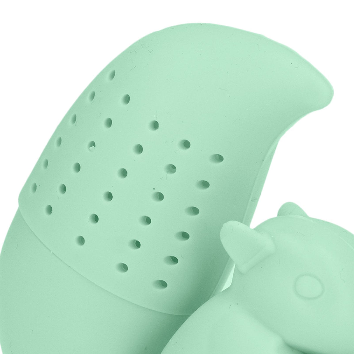 Food Grade Silicone Squirrel Shape Tea Strainer Cute Squirrel Shaped Tea Infuser Filter Green