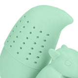 Food Grade Silicone Squirrel Shape Tea Strainer Cute Squirrel Shaped Tea Infuser Filter Green