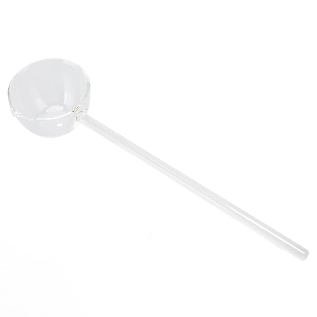 Glass Stirring Spoon High Temperature Resistance Simple 100ML Mixing Spoon Coffee Tea Spoon for Restaurants Home Transparent