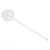 Glass Stirring Spoon High Temperature Resistance Simple 100ML Mixing Spoon Coffee Tea Spoon for Restaurants Home Transparent