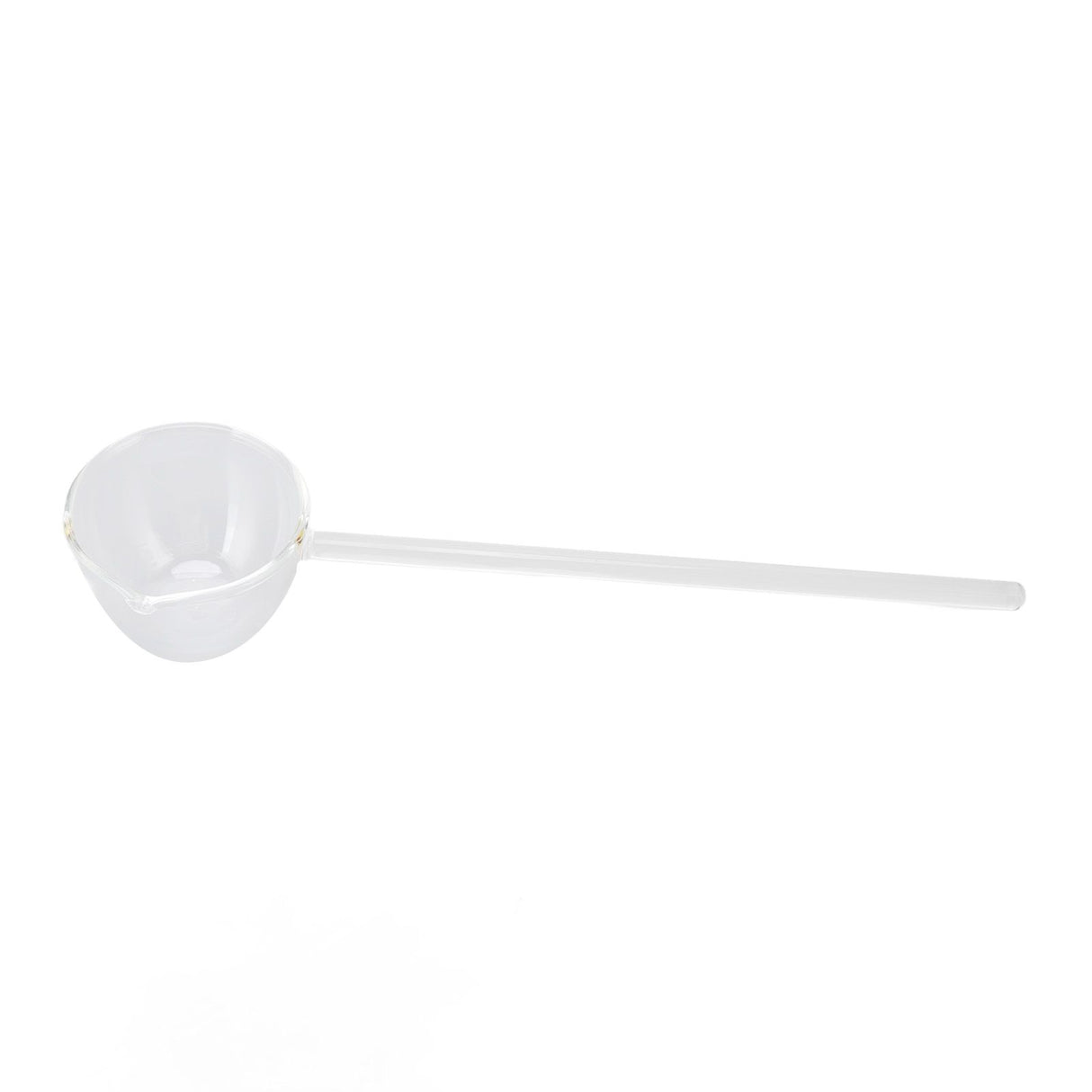 Glass Stirring Spoon High Temperature Resistance Simple 100ML Mixing Spoon Coffee Tea Spoon for Restaurants Home Transparent