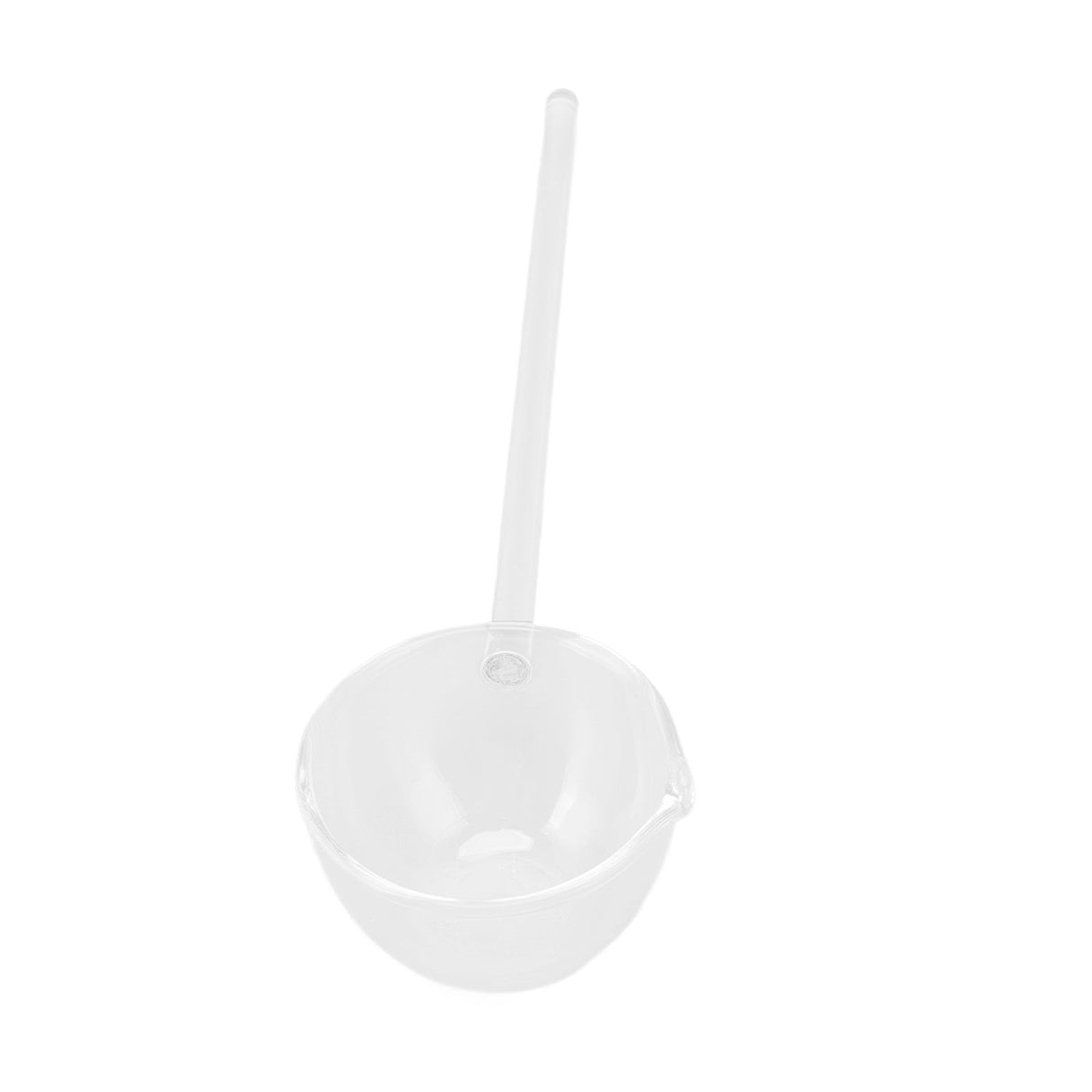 Glass Stirring Spoon High Temperature Resistance Simple 100ML Mixing Spoon Coffee Tea Spoon for Restaurants Home Transparent