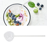Glass Stirring Spoon High Temperature Resistance Simple 100ML Mixing Spoon Coffee Tea Spoon for Restaurants Home Transparent
