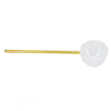 Glass Stirring Spoon High Temperature Resistance Simple 100ML Mixing Spoon Coffee Tea Spoon for Restaurants Home Yellow - 45-Degree Angle