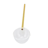 Glass Stirring Spoon High Temperature Resistance Simple 100ML Mixing Spoon Coffee Tea Spoon for Restaurants Home Yellow
