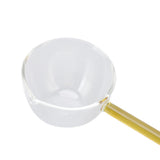 Glass Stirring Spoon High Temperature Resistance Simple 100ML Mixing Spoon Coffee Tea Spoon for Restaurants Home Yellow - Extra Image