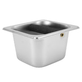 Stainless Steel Coffee Knock Box Coffee Grounds Container Box for Kitchen Canteen Western Restaurant Bar