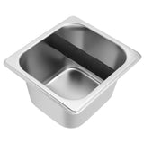 Stainless Steel Coffee Knock Box Coffee Grounds Container Box for Kitchen Canteen Western Restaurant Bar
