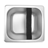 Stainless Steel Coffee Knock Box Coffee Grounds Container Box for Kitchen Canteen Western Restaurant Bar