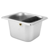 Stainless Steel Coffee Knock Box Coffee Grounds Container Box for Kitchen Canteen Western Restaurant Bar - Low Angle