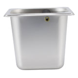 Stainless Steel Coffee Knocking Grounds Box with Rubber Rod Embeddable Coffee Dump Bin for Home Restaurant