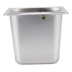 Stainless Steel Coffee Knocking Grounds Box with Rubber Rod Embeddable Coffee Dump Bin for Home Restaurant