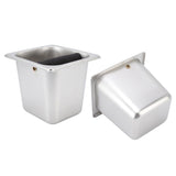 Stainless Steel Coffee Knocking Grounds Box with Rubber Rod Embeddable Coffee Dump Bin for Home Restaurant - Extra Image