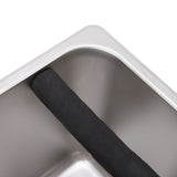 Stainless Steel Coffee Knocking Grounds Box with Rubber Rod Embeddable Coffee Dump Bin for Home Restaurant