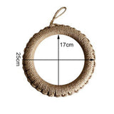 Insulated Coaster Ring Heat Resistance Linen Weaving Insulation Pad for Hot Pot Cup L