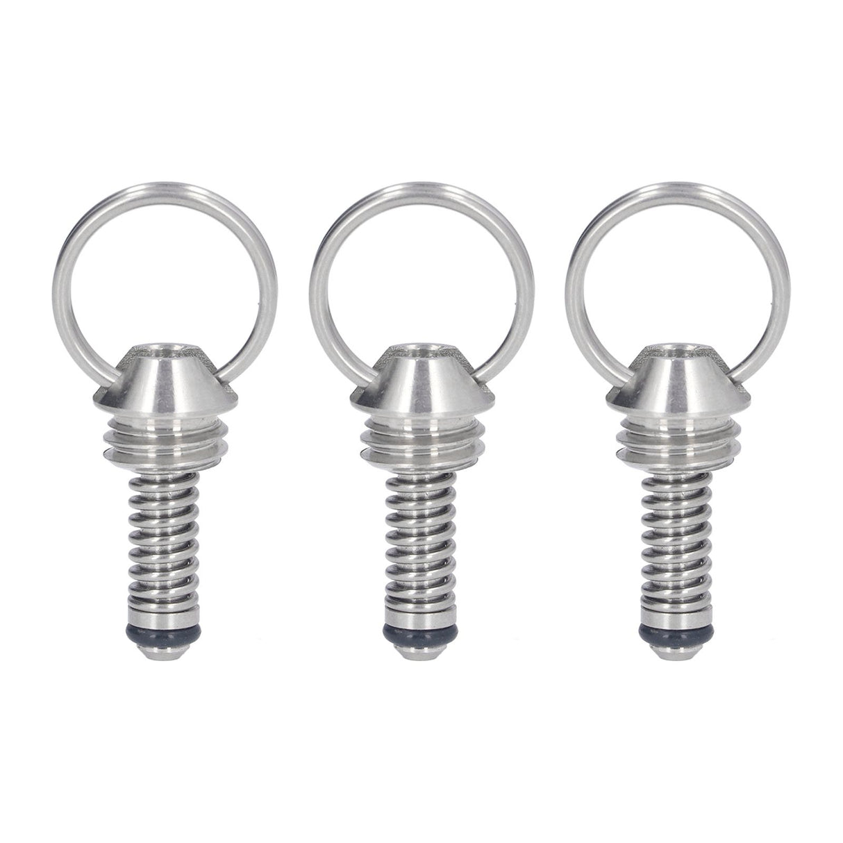 3PCS Beer Keg Relief Valve Replacement 304 Stainless Steel Keg Lid Pressure Release Valve