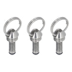 3PCS Beer Keg Relief Valve Replacement 304 Stainless Steel Keg Lid Pressure Release Valve