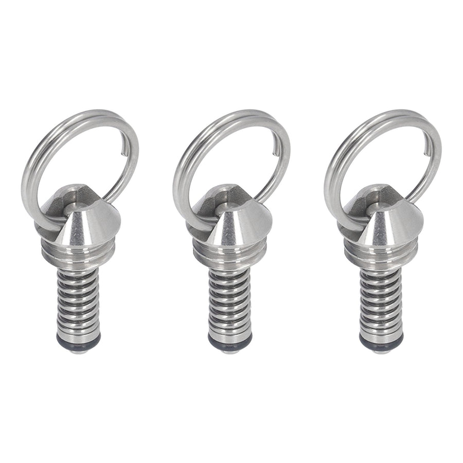 3PCS Beer Keg Relief Valve Replacement 304 Stainless Steel Keg Lid Pressure Release Valve