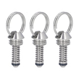 3PCS Beer Keg Relief Valve Replacement 304 Stainless Steel Keg Lid Pressure Release Valve - Rear View