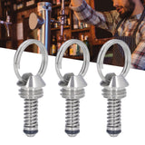 3PCS Beer Keg Relief Valve Replacement 304 Stainless Steel Keg Lid Pressure Release Valve