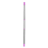 Collapsible Straw Stainless Steel Portable Easy to Clean Foldable Straw with Cleaning Brush for Home Office Outdoor Purple