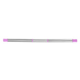 Collapsible Straw Stainless Steel Portable Easy to Clean Foldable Straw with Cleaning Brush for Home Office Outdoor Purple