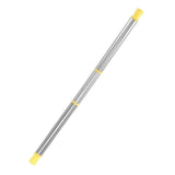 Collapsible Straw Stainless Steel Portable Easy to Clean Foldable Straw with Cleaning Brush for Home Office Outdoor Yellow - Low Angle
