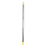 Collapsible Straw Stainless Steel Portable Easy to Clean Foldable Straw with Cleaning Brush for Home Office Outdoor Yellow