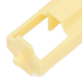 Collapsible Straw Stainless Steel Portable Easy to Clean Foldable Straw with Cleaning Brush for Home Office Outdoor Yellow