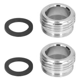 2 Sets Faucet Adapter Straight Thread 15/16in Male 27/32in Female to 17/16in Garden Hose