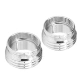 2 Sets Faucet Adapter Straight Thread 15/16in Male 27/32in Female to 17/16in Garden Hose