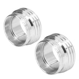2 Sets Faucet Adapter Straight Thread 15/16in Male 27/32in Female to 17/16in Garden Hose