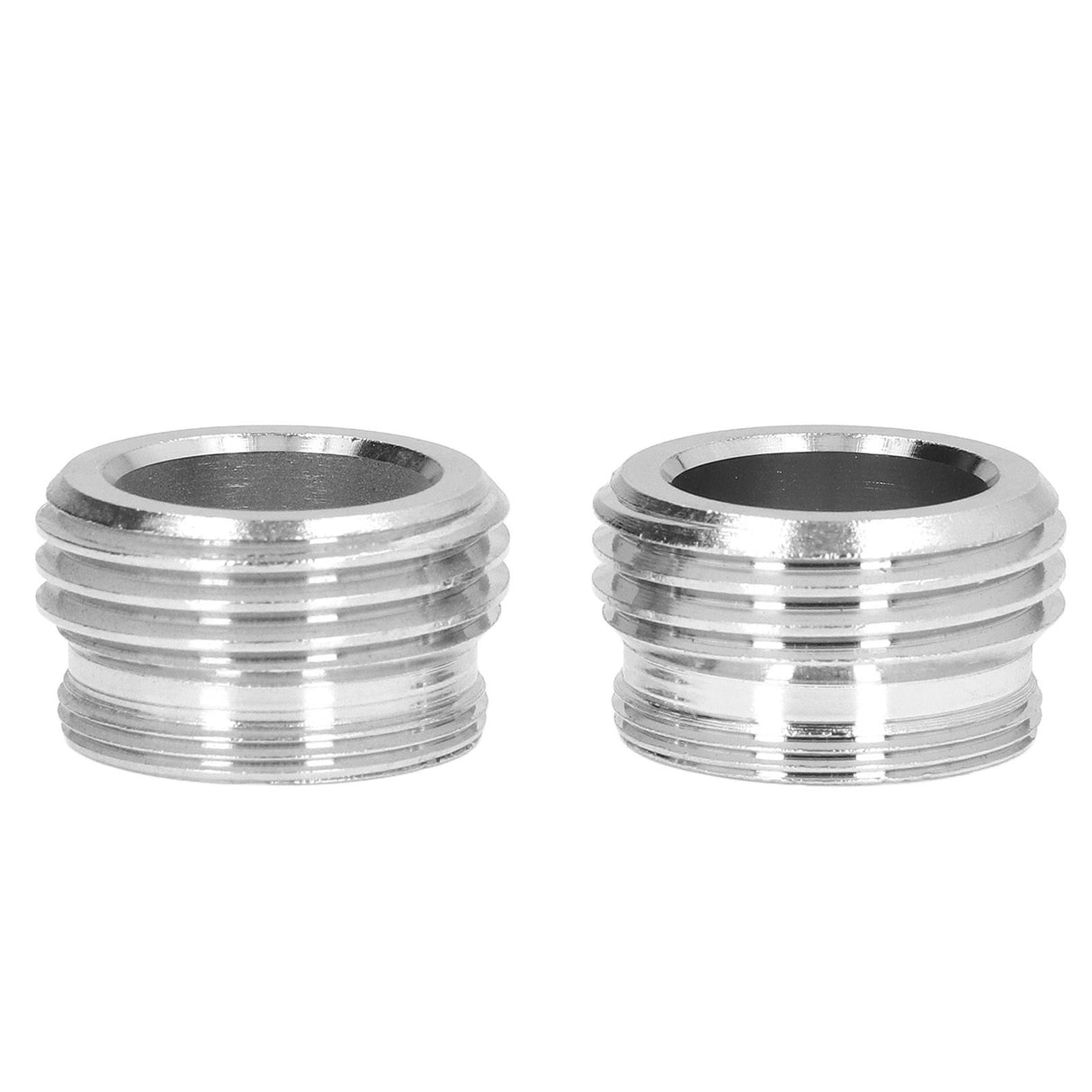 2 Sets Faucet Adapter Straight Thread 15/16in Male 27/32in Female to 17/16in Garden Hose