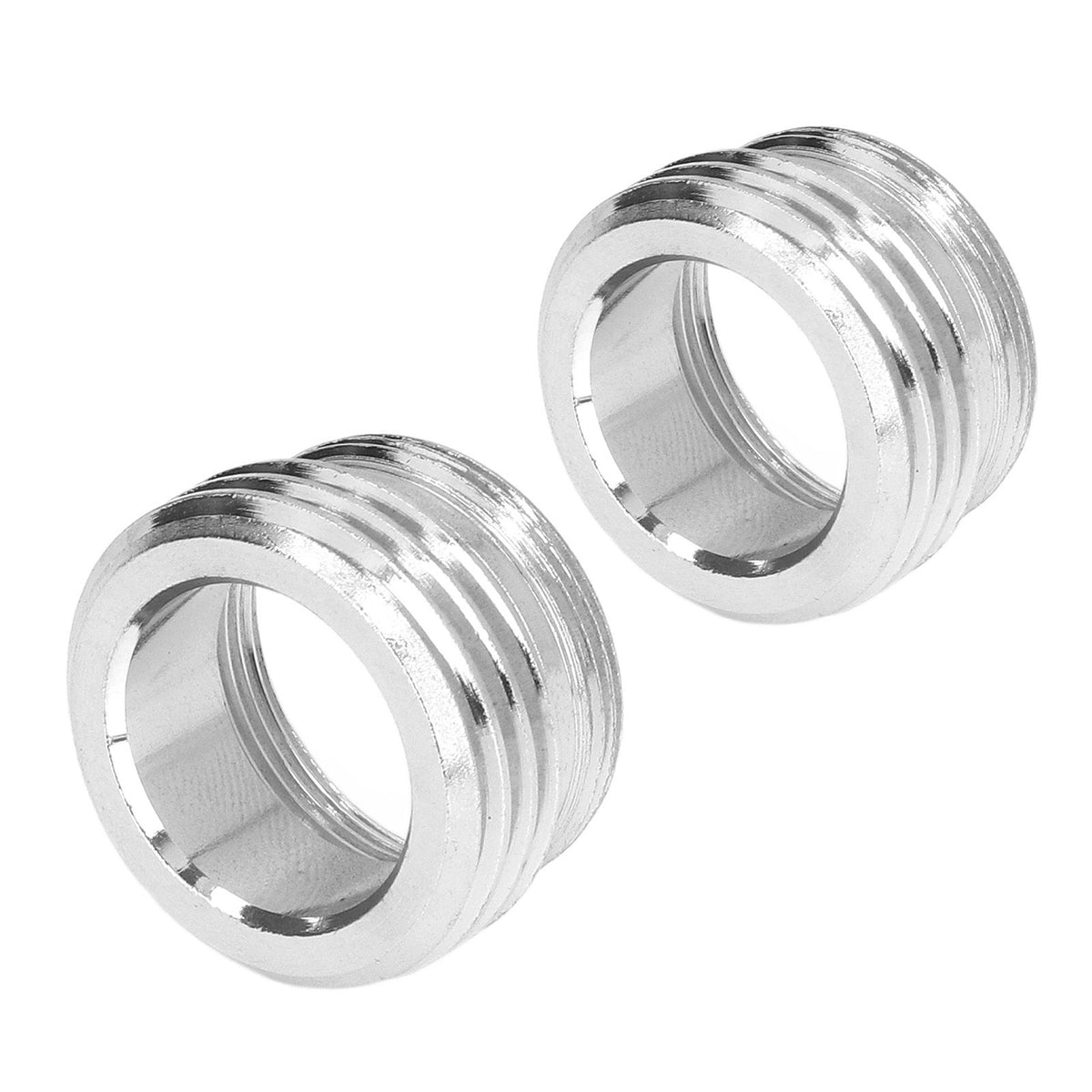 2 Sets Faucet Adapter Straight Thread 15/16in Male 27/32in Female to 17/16in Garden Hose