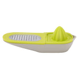 Vegetable Chopper Olive Green Multifunctional Grater Juicer Container 3 in 1 Vegetable Cutter Kitchen Tool - Close-Up Angle