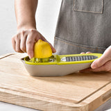 Vegetable Chopper Olive Green Multifunctional Grater Juicer Container 3 in 1 Vegetable Cutter Kitchen Tool