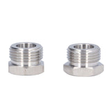 2Pcs Cola Barrel Adapter Distributor Connector Male Thread G5/8 Female Thread 1/4MFL - Front View