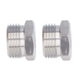 2Pcs Cola Barrel Adapter Distributor Connector Male Thread G5/8 Female Thread 1/4MFL - Low Angle