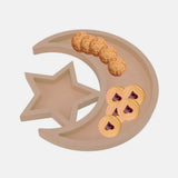 Eid Wooden Dessert Tray Cute Shape Multifunctional Ramadan Wood Moon Tray for Home Ramadan Party Garden Decor - Extra Image