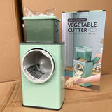 Vegetable Cutter Vegetable Chopper Food Dicer Hand Operated Multi Function for Home Kitchen Slice Shred Mash - Front View