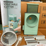 Vegetable Cutter Vegetable Chopper Food Dicer Hand Operated Multi Function for Home Kitchen Slice Shred Mash