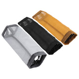 Grocery Bag Holder Large Capacity Durable Polyester Transparent Space Saving Trash Bag Holder for Home Kitchen Yellow - Low Angle