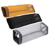 Grocery Bag Holder Large Capacity Durable Polyester Transparent Space Saving Trash Bag Holder for Home Kitchen Yellow