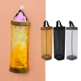 Grocery Bag Holder Large Capacity Durable Polyester Transparent Space Saving Trash Bag Holder for Home Kitchen Yellow - Extra Image
